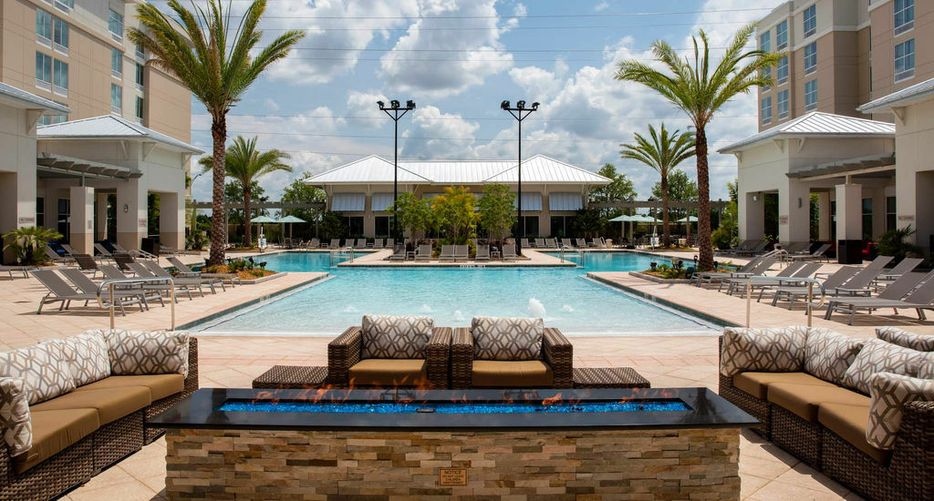 TownePlace Suites Orlando at FLAMINGO CROSSINGS® Town Center/Western Entrance Bay Lake Exterior foto